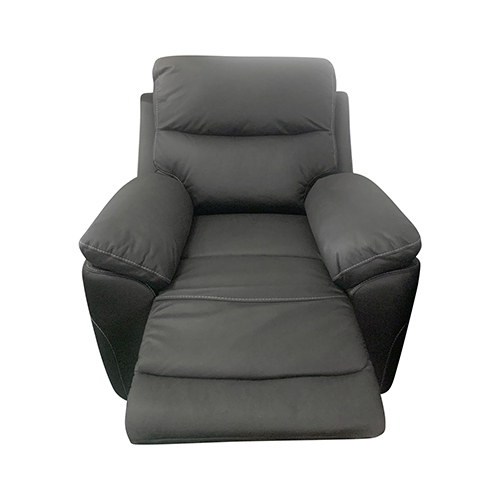 1R Finest Fabric Electric Recliner Feature Multi Positions Ultra Cushioned USB Outlets in Charcoal Colour