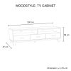 TV Cabinet with 3 Storage Drawers with Shelf in Wooden Entertainment Unit in Light Brown Colour