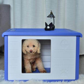 Small Plastic Pet Dog Puppy Cat House Kennel