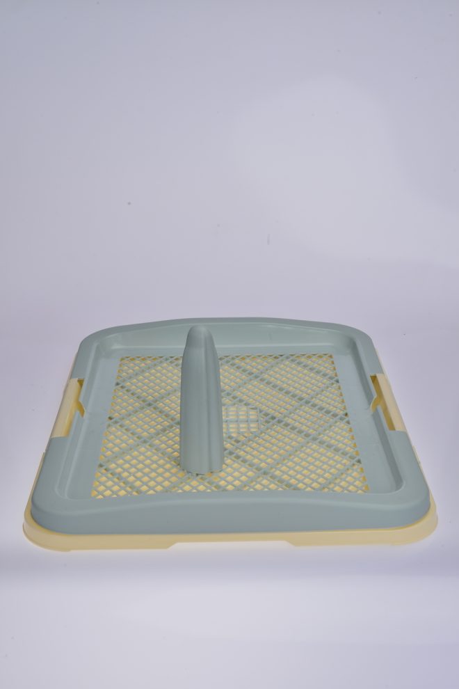 Portable Dog Potty Training Tray Pet Puppy Toilet Trays Loo Pad – 47x34x5.5 cm, Blue