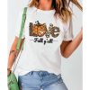 Azura Exchange Leopard Pumpkin Graphic Print Crew Neck T-Shirt – L