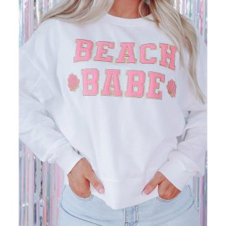 Azura Exchange BEACH BABE Slogan Graphic Sweatshirt