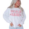 Azura Exchange BEACH BABE Slogan Graphic Sweatshirt – L