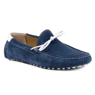 Hand-stitched Suede Loafer with Rubber Sole – 42 EU