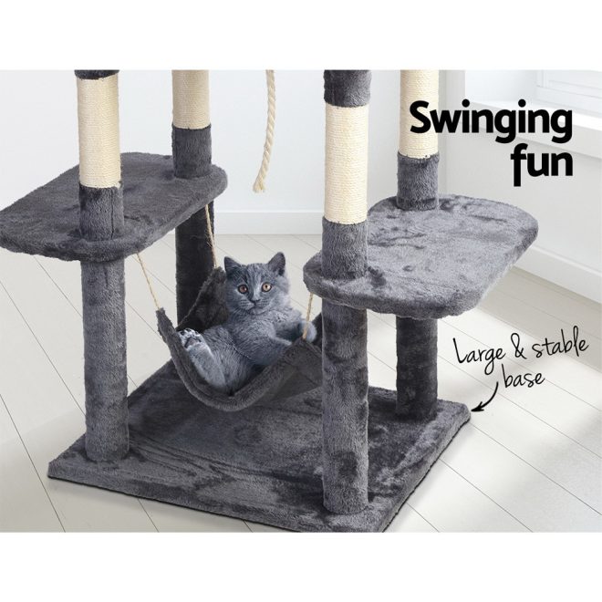 Cat Tree 171cm Tower Scratching Post Scratcher Wooden Condo House Bed Toys