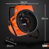 UNIMAC 2400W Electric Space Heater Portable Small Fan Workshop Warehouse Blow Industrial Heating