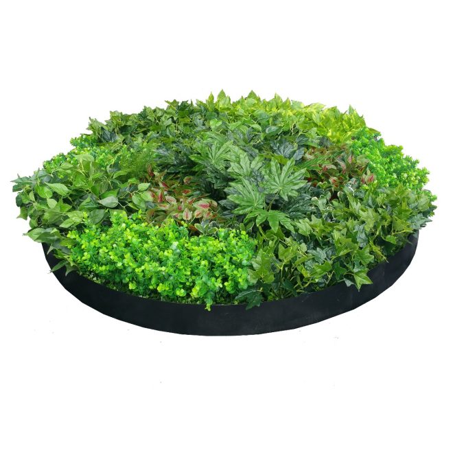 Artificial Green Wall Disk Art 150cm – Dense Green Sensatio