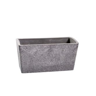 Imitation Stone Grey Rectangle Planter 27cm