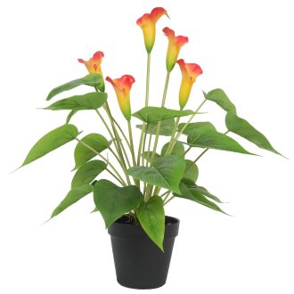 Artificial Flowering Peace Lily / Calla Lily Plant 50cm