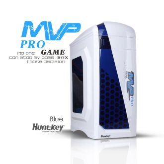 Huntkey MVP Pro Gaming computer chassis – Blue (No PSU Included, NO FAN Included)