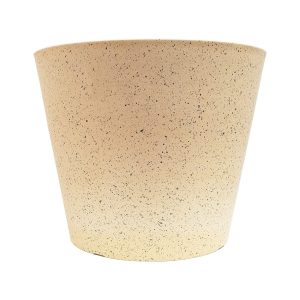 Imitation Stone Pot – 40 cm, White and Cream