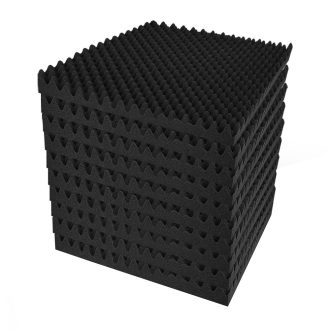 Acoustic Foam Panels Studio Sound Absorption Eggshell 50x50CM