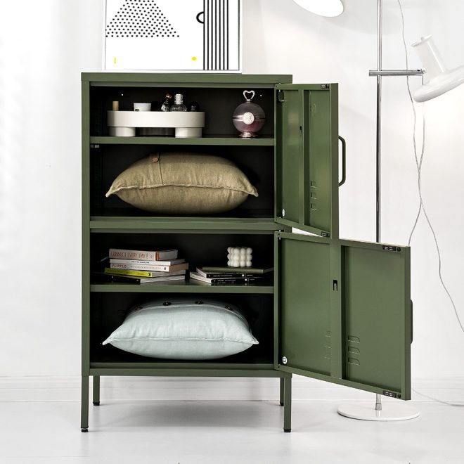 Buffet Sideboard Metal Cabinet – DOUBLE Green