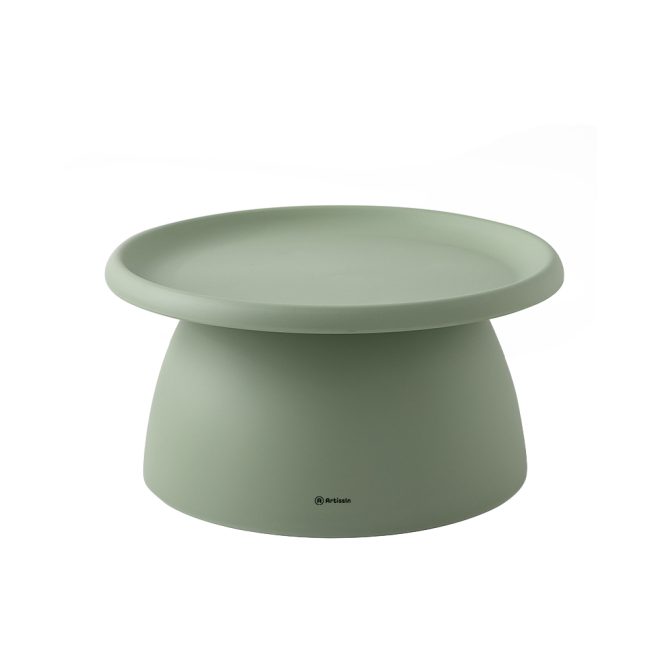 Coffee Table Mushroom Nordic Round Large Side Table 70CM – 70×35 cm, Green