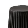 Set of 2 Cupcake Stool Plastic Stacking Bar Stools Dining Chairs Kitchen – Black