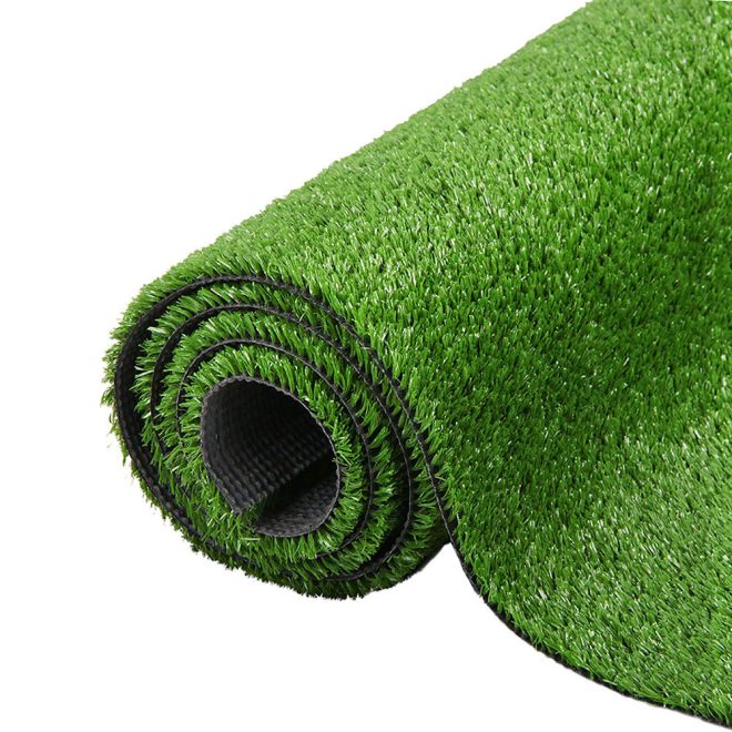 Artificial Grass Synthetic Fake Turf Plants Plastic Lawn Olive