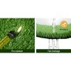 Artificial Grass Synthetic Fake Turf Plants Plastic Lawn Olive