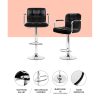 Bar Stools Gas lift Swivel Armrests