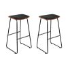 Bar Stools Kitchen Counter Stools Metal Chairs x2