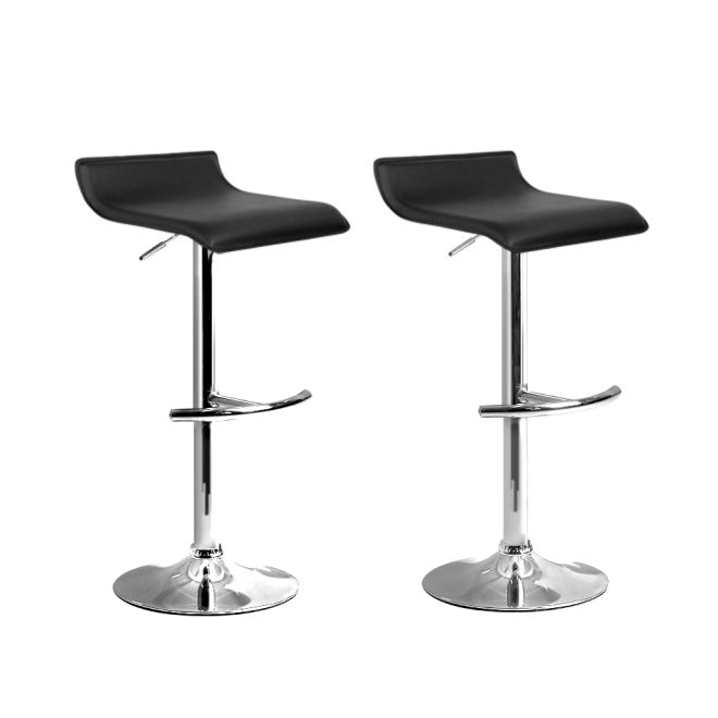 PU Leather Wave Style Bar Stools