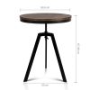 Bar Table 67-86CM Height Round Brown