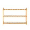 3 Tiers Bamboo Shoe Rack Storage Organiser Wooden Shelf Stand Shelves