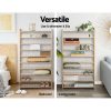 10-Tier Bamboo Shoe Rack Wooden Shelf Stand Storage Organizer