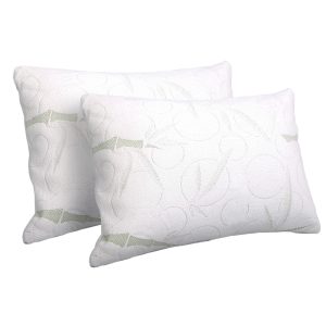 Memory Foam Pillow Bamboo Twin Pack