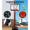 2.6M Basketball Hoop Stand System Adjustable Portable Pro Kids Clear