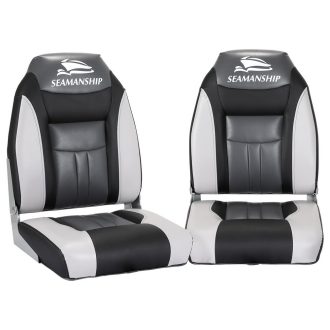 Set of 2 Folding Swivel Boat Seats