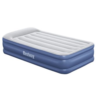 Air Mattress Single Inflatable Bed 46cm Airbed Blue