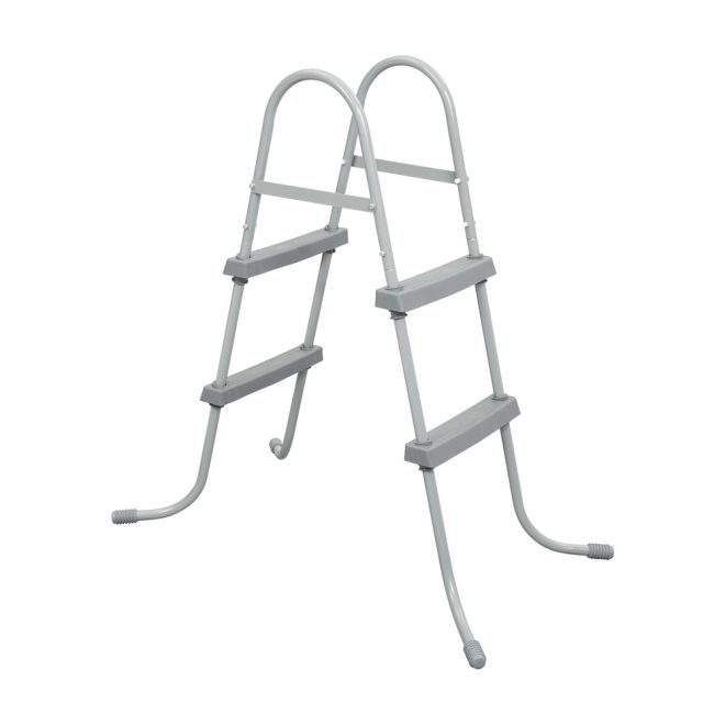 Pool Ladder 84cm 2 Step Above Ground Swimming Pools Removable Steps Stairs