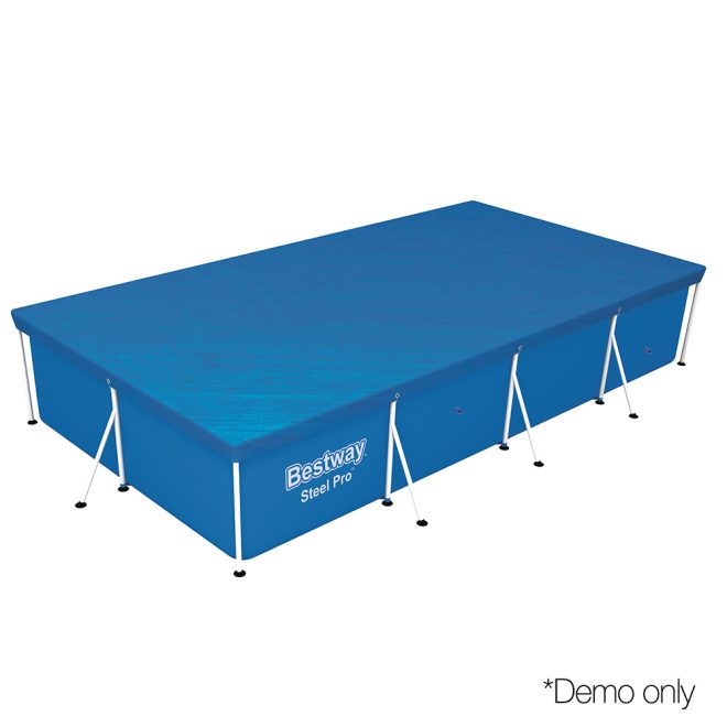 Pool Cover Fits 4.04×2.12m Above Ground Swimming Pool PE Blanket