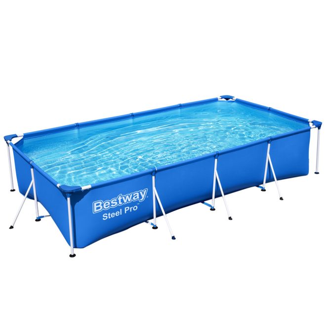 Swimming Pool 400x211x81cm Steel Frame Above Ground Pools 5700L