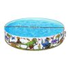 Kids Pool 183x38cm Round Above Ground Rigid Swimming Pools Dinosaur 946L