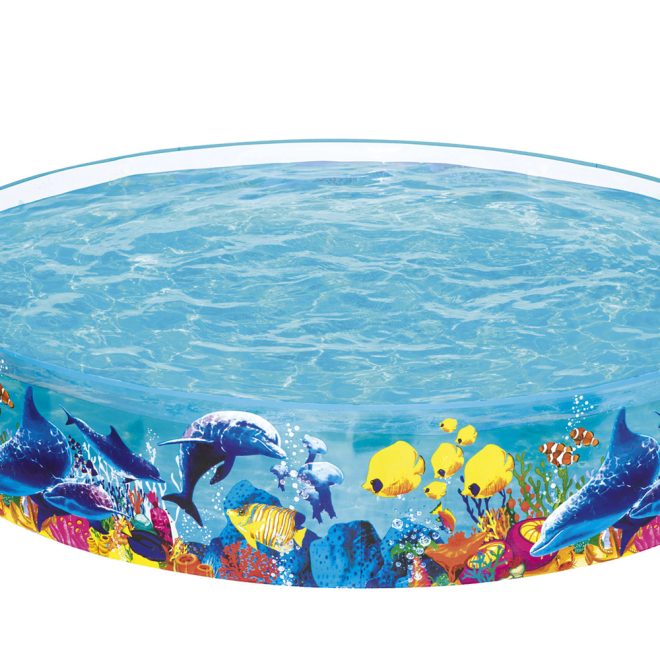 Kids Pool 244x46cm Round Above Ground Rigid Swimming Pools Undersea 2074L