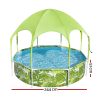 Kids Pool 244x51cm Steel Frame Swimming Play Pools Canopy 1688L