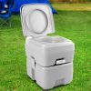 20L Portable Outdoor Camping Toilet – Grey – Without Carry Bag