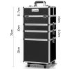 7 in 1 Portable Cosmetic Beauty Makeup Trolley – Black