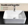 Ceramic Bathroom Basin Sink Vanity Above Counter Basins Bowl – White