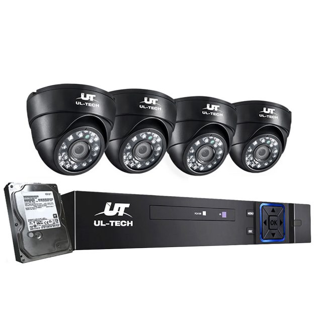 CCTV Security System 4CH DVR 1080P 4 Camera Sets – 1 TB