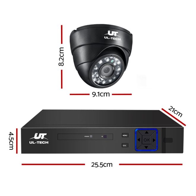 CCTV Security System 4CH DVR 1080P 4 Camera Sets – 1 TB