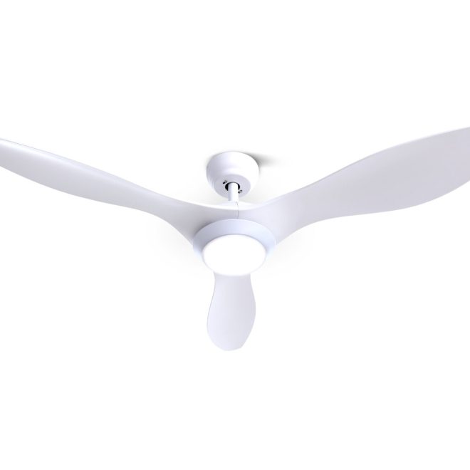 Devanti 52” Ceiling Fan DC Motor w/Light w/Remote – White