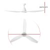 Devanti 64” Ceiling Fan DC Motor w/Light w/Remote – White