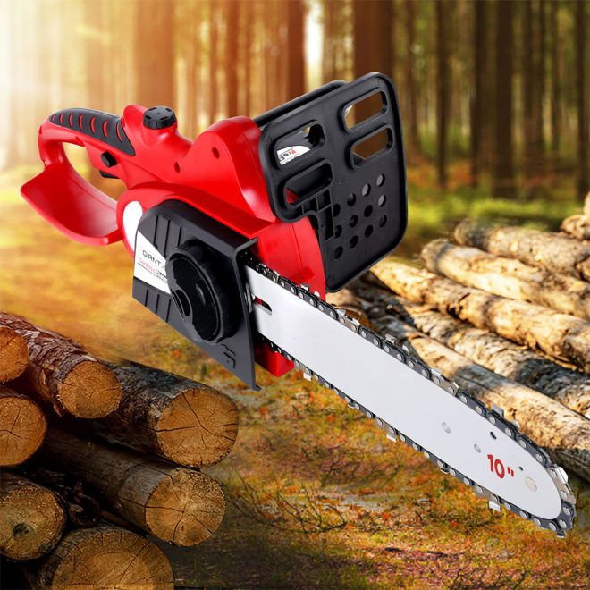 Chainsaw 10″ 20V Cordless Saw Electric Battery Rechargeable,Chainsaw Electric Cordless 20V 10″ Saw Wood Cutter Pruner Li-lon Battery