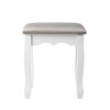 Dressing Table Stool Makeup Chair Bedroom Vanity Velvet Fabric – Grey