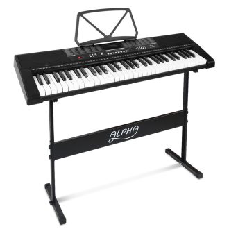 61 Keys Electronic Piano Keyboard Digital Electric w/ Stand Sound Speaker