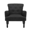 Armchair Wingback Charcoal Lothair