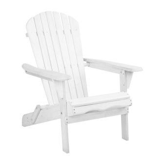 Outdoor Furniture Beach Chair Wooden Adirondack Patio Lounge Garden