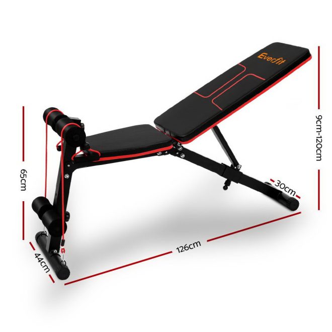 Weight Bench Adjustable FID Bench Press Home Gym 150kg Capacity